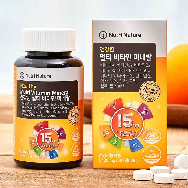 뉴트리네이처 건강한 멀티 비타민 미네랄 (3개월분)